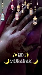Preview for a Spotlight video that uses the Eid Mubarak Lens