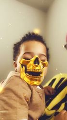 Preview for a Spotlight video that uses the Golden Skull Lens