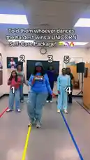 Get ready for some serious dance moves! In this high-energy challenge, five dancers compete to win a coveted UNICORN Self-Care Package. Watch as they unleash their best choreography in a fun-filled dance-off. This is a perfect example of a trending dance challenge perfect for your next social media post. by @uniquepearlz with uniquepearlz by Original Sound