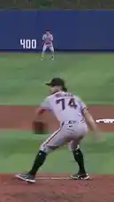 Watch as San Francisco Giants rookie pitcher Walker makes a spectacular, game-saving play. After fielding a ground ball, he realizes he can't get the throw off in time. In a moment of pure improvisation, he tosses his glove with the ball still inside to teammate Eldridge for the out. It's a rare and brilliant display of quick thinking under pressure. by @sfgiants with Original Sound by sfgiants