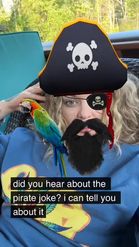 Preview for a Spotlight video that uses the Pirate With Parrot Lens