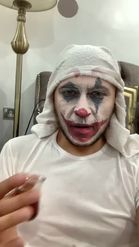 Preview for a Spotlight video that uses the Joker Face Mask Lens