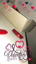 Preview for a Spotlight video that uses the Valentines Day Lens