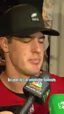 A Philadelphia Eagles player gives a heartfelt post-game interview in the locker room, discussing his injured teammate Jaylen Hurts. He emphasizes that health is more important than football, praises his teammate's character, and highlights the strong support system within the team. by @eagles with Original Sound by eagles