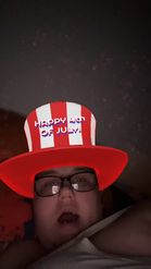 Preview for a Spotlight video that uses the Fourth of July Hat Lens
