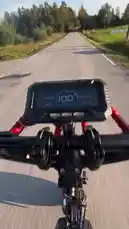 Experience a thrilling first-person ride on a Vepace electric skateboard through a scenic forest road. The camera captures the handlebar-mounted display showing real-time speed and battery life as the rider navigates smooth asphalt. This immersive POV footage highlights the performance and design of the electric skateboard in a natural setting. by @vepace with Original Sound by Contains: BRODYAGA FUNK (OVER SLOWED + REVERB) - Eternxlkz