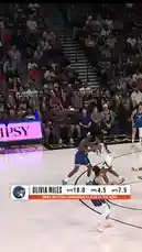 Watch Olivia Miles, the WNBA Western Conference Player of the Week, deliver an electrifying performance. This highlight reel captures her scoring prowess, including a powerful dunk and clutch three-pointers, showcasing why she's a key player for the Minnesota Lynx. by @wnba with Original Sound by wnba