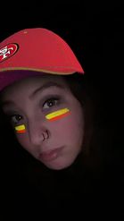 Preview for a Spotlight video that uses the NFL SF 49ers Cap Lens