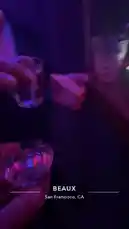 tufavlatiino 님이 만든 Original Sound 포함 @tufavlatiino 님이 만든 Experience the electric atmosphere of BEAUX, a popular nightlife spot in San Francisco, CA. This immersive clip captures the essence of a night out, from close-ups of drinks being shared to the vibrant purple and red lighting that defines the venue's energetic mood.