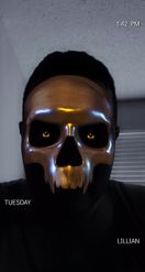 Preview for a Spotlight video that uses the Golden Skull Lens