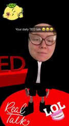 Preview for a Spotlight video that uses the Mii Ted Talk Lens