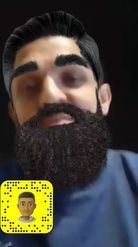 Preview for a Spotlight video that uses the talking beard  Lens