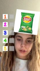 Preview for a Spotlight video that uses the Rating Lay'sChips Lens