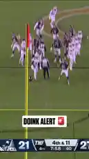 In a dramatic moment during an NFL game, a player attempts a crucial field goal. The ball sails through the air but hits the upright and bounces away, missing the goal. The crowd erupts in reaction as the camera captures the ball flying over the stadium and into the night sky. This high-stakes play showcases the tension and excitement of professional football. by @nfl with Original Sound by nfl
