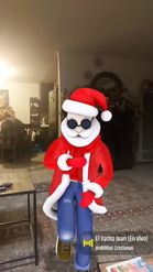 Preview for a Spotlight video that uses the Dancing SantaClaus Lens
