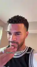 In this short clip, popular social media personality Jeremiah Brown shares his reaction to the San Antonio Spurs leading by 50 points at halftime. He is seen watching the game on TV, visibly excited and trying to suppress laughter as he celebrates the team's dominant performance. by @findjeremiah with Original Sound by findjeremiah