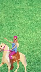Preview for a Spotlight video that uses the Barbie pony Lens