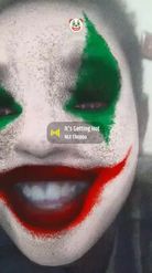 Preview for a Spotlight video that uses the Clown Face Lens