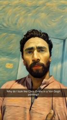 Preview for a Spotlight video that uses the Van Gogh Painting Lens