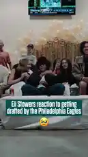 Witness the raw emotion as Eli Stowers reacts to being drafted by the Philadelphia Eagles during a packed draft party. Surrounded by cheering family and friends, his heartfelt tears and joy capture the pinnacle moment of a young athlete's dream coming true. by @eagles with Original Sound by eagles