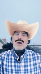 Preview for a Spotlight video that uses the Hat and Slim Mustache Lens