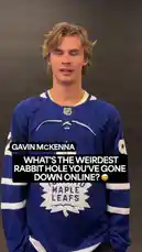 In this exclusive clip, top NHL prospects share their most surprising internet detours. From conspiracy theories to deep dives into obscure sports content, these young athletes reveal what they get lost in online. by @nhl with Original Sound by nhl