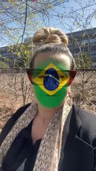 Preview for a Spotlight video that uses the brazil flag Lens
