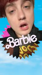 Preview for a Spotlight video that uses the BARBIE POSTER Lens