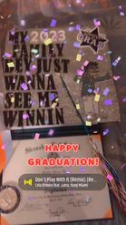 Preview for a Spotlight video that uses the Happy Graduation! Lens