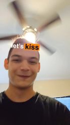 Preview for a Spotlight video that uses the lets kiss Lens