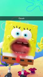 Preview for a Spotlight video that uses the spongebob Lens
