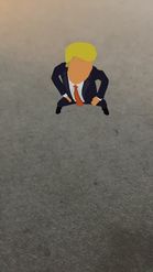 Preview for a Spotlight video that uses the Trump Twerking Lens