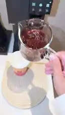 Watch as coffee is carefully poured from a glass kettle into a paper cup using a pour-over method. This simple, satisfying process highlights the art of making fresh coffee at home. by @alysf90 with Original Sound by alysf90