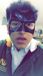 Preview for a Spotlight video that uses the batman mask Lens