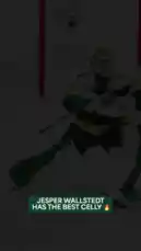 Watch the electrifying moment after Minnesota Wild goalie Jesper Wallstedt makes a crucial save, followed by his signature 'celly' celebration with teammates. This highlight captures the intensity and joy of NHL hockey. by @nhl with Original Sound by nhl
