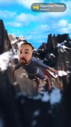 Preview for a Spotlight video that uses the Superhero Flying Lens