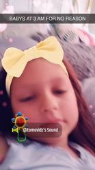 Preview for a Spotlight video that uses the Toddler with Bow Lens