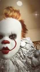 Preview for a Spotlight video that uses the Pennywise Costume Lens
