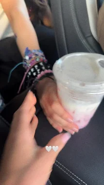 rebeccaperi 님이 만든 Original Sound 포함 @rebeccaperi 님이 만든 A close-up look inside a car as a person holds up their 'Daydream Refresher' drink from a drive-thru order. The camera focuses on the receipt, showing the drink name, size, and ingredients like strawberry and oat milk. A voiceover explains the drink, making it a perfect review for those curious about this popular beverage.