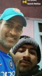 Preview for a Spotlight video that uses the Selfie with Dhoni Lens