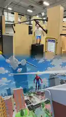 Witness Winchumbo transform into Spider-Man in this thrilling split-screen experience. The top half shows his real-world parkour skills on a trampoline and obstacle course, while the bottom half brings him to life as the web-slinger swinging through a vibrant, cartoonish cityscape. It's a dynamic blend of physical prowess and digital fantasy. by @winchumbo with Original Sound by winchumbo