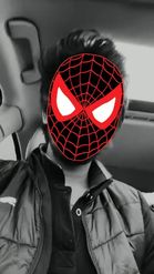Preview for a Spotlight video that uses the Spidey Face Mask Lens