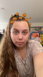Preview for a Spotlight video that uses the halloween pumpkins Lens