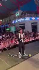 In this energetic live performance, comedian and entertainer Jeremiah Brown takes the stage at Madison's, captivating a massive crowd with his dynamic presence. Dressed in a black and white tracksuit, he runs across the stage, engaging the audience with infectious energy and humor. The atmosphere is electric, with fans cheering and recording the moment. This clip showcases his charismatic stage persona and ability to command attention in a large-scale venue. by @findjeremiah with Original Sound by findjeremiah