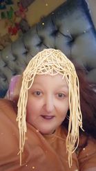 Preview for a Spotlight video that uses the Pasta Hair Lens