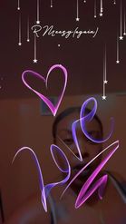 Preview for a Spotlight video that uses the Neon Love Drawing Lens
