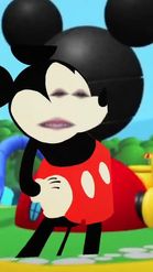 Preview for a Spotlight video that uses the mickey mouse face Lens