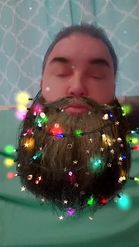 Preview for a Spotlight video that uses the Festive Beard: One More Time (Radio Edit) (Radio Edit) by Daft Punk Lens