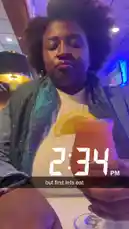 Join Liyah as she enjoys a colorful cocktail in a lively bar setting. She smiles at the camera, takes a sip, and playfully interacts with her drink, creating a fun and engaging social media moment. by @dimpled.diva02 with Original Sound by dimpled.diva02