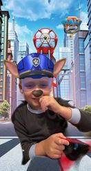 Preview for a Spotlight video that uses the Paw Patrol Lens